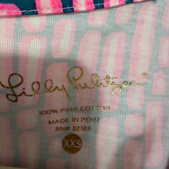 Lily Pulitzer Pink Beacon 100% Pima Cotton Dress size XXS - Picture 6 of 6